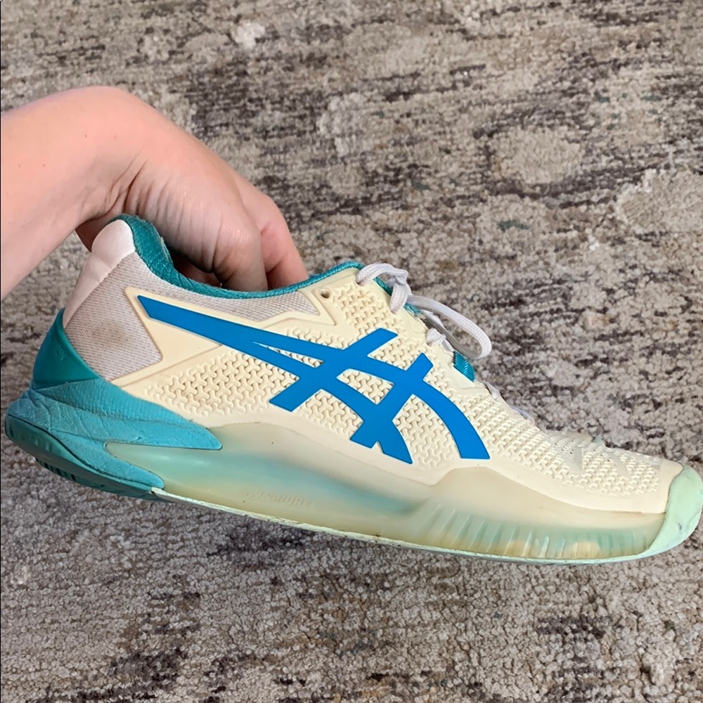 ASICS Gel Resolution PGuard FlyteFoam Dynawall Tennis Court Shoes Women’s 8